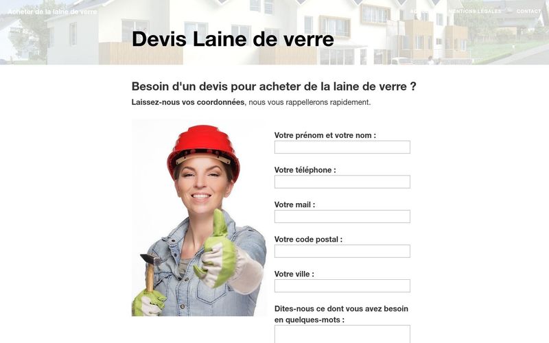 Obtenir rapidement un devis pour de la laine de verre